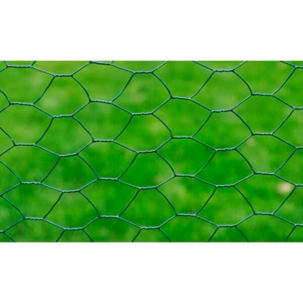 Grillage À Poule Avec Revêtement En Pvc - 25X1 M - Vert – Image 3