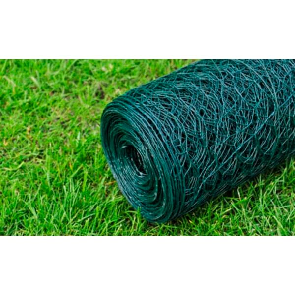 Grillage À Poule Avec Revêtement En Pvc - 25X1 M - Vert – Image 4