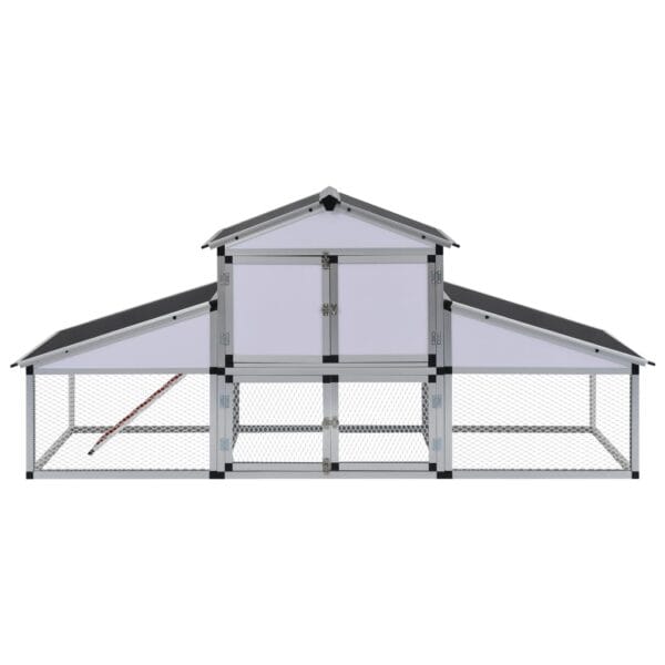 Poulailler Avec Rampes Et Nichoir Aluminium 5/6 Poules – Image 2