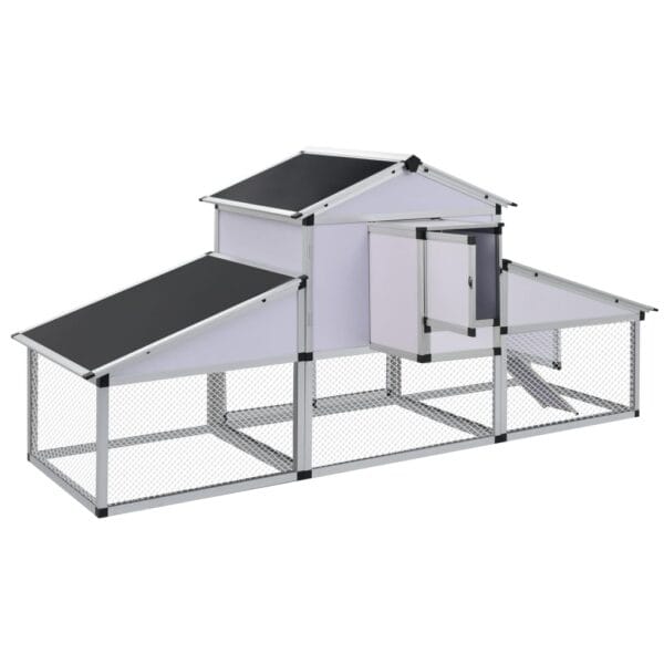 Poulailler Avec Rampes Et Nichoir Aluminium 5/6 Poules – Image 4