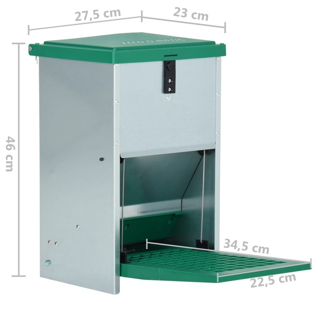 Mangeoire à Poules Garronda 22 Kg - Anti-Nuisibles, Avec Couvercle - Distributeur De Graines Pour Basse-Cour
