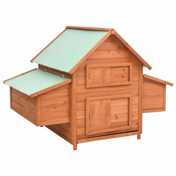 Poulailler Bois De Sapin Massif - 3/4 poules – Image 9