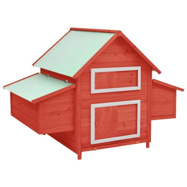 Poulailler Bois De Sapin Massif - 3/4 poules – Image 11