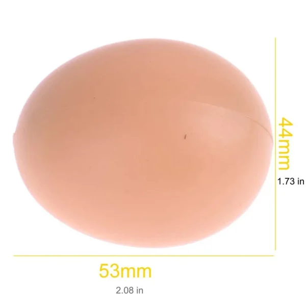 Faux œufs pour poules – Lot de 6 ou 12 œufs factices pour stimuler la ponte – Image 2