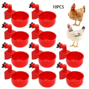 Kit abreuvoir automatique pour poules – À installer sur seau ou bac (lot de 2 ou 10)