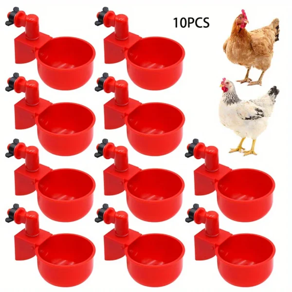 Kit abreuvoir automatique pour poules – À installer sur seau ou bac (lot de 2 ou 10)