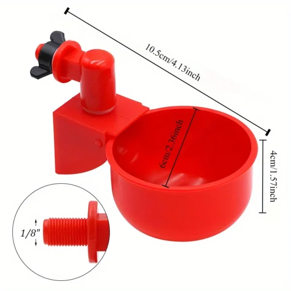 Kit abreuvoir automatique pour poules – À installer sur seau ou bac (lot de 2 ou 10) – Image 2