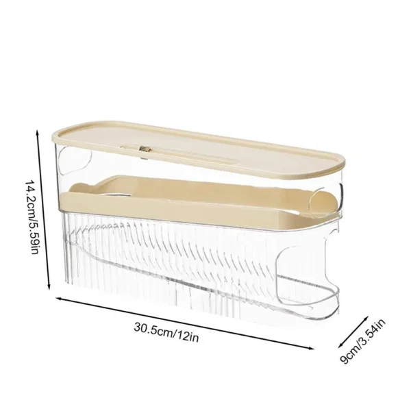 🥚 Boîte de rangement à œufs pour réfrigérateur – Distributeur automatique avec date réglable – Image 8